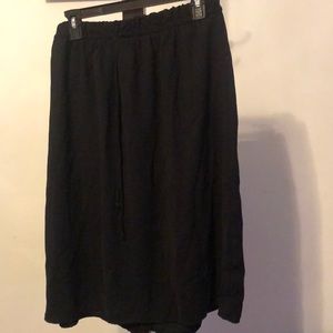 Elastic draws ring waist skirt